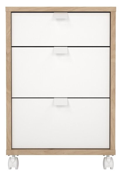 Шкаф в дъбов декор в бял и естествен цвят 41x61 cm Sign - Tvilum
