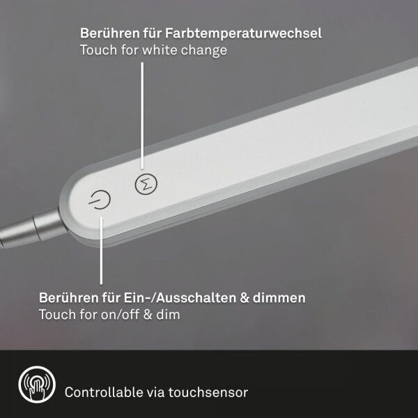 Briloner 7389-014 - LED Димируема настолна лампа SERVO LED/8W/230V 3000/6500K