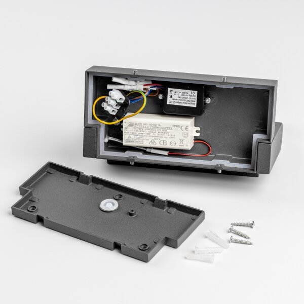 Redo 90587 - LED външно осветително тяло със сензор FLIP LED/20W/230V 3000K IP54 антрацит