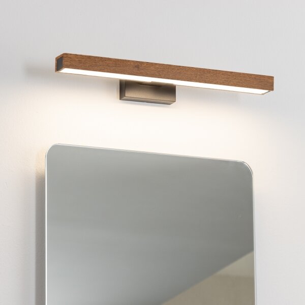 Brilagi-LED Лампа за огледало в баня WOODY MIRROR LED/8W/230V IP44 дъб/черен