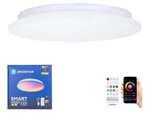 Aigostar LED RGBW баня таванно осветление 18W 230V IP44 с DO