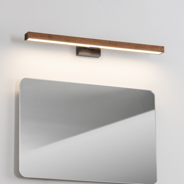 Brilagi-LED Лампа за огледало в баня WOODY MIRROR LED/12W/230V IP44 дъб/черен