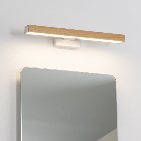 Brilagi- LED Лампа за огледало в баня WOODY MIRROR LED/8W/230V IP44 дъб/бял