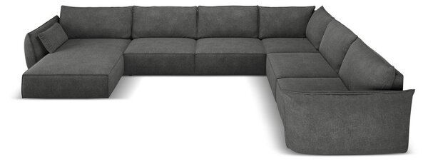 Сив ъглов диван (десен ъгъл) Vanda - Mazzini Sofas
