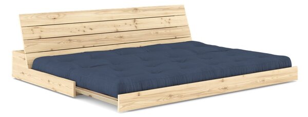 Тъмносин разтегателен диван 196 cm Base – Karup Design