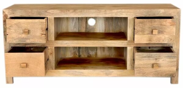 TV маса HINA 60x140 см масивнo дървo/манго