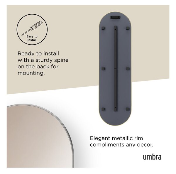 Стенно/стоящо огледало 46x157 cm Hubba – Umbra