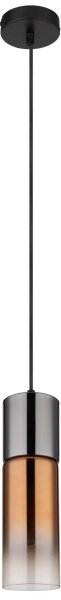 Globo 21000HG - Пендел ANNIKA 1xE27/25W/230V Ø 10,5 см черен/меден