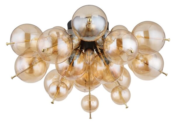 Globo 15633DA - Полилей за повърхностен монтаж UDO 3xE14/25W/230V Ø 55 см златист