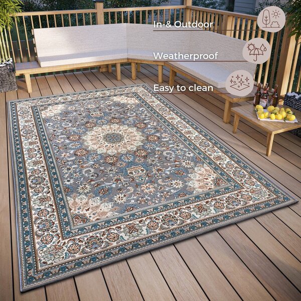 Сив външен килим 80x165 cm Kadi - Hanse Home
