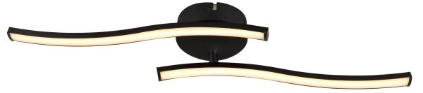 Globo 67178S - LED Полилей за повърхностен монтаж TYLER LED/12W/230V черен