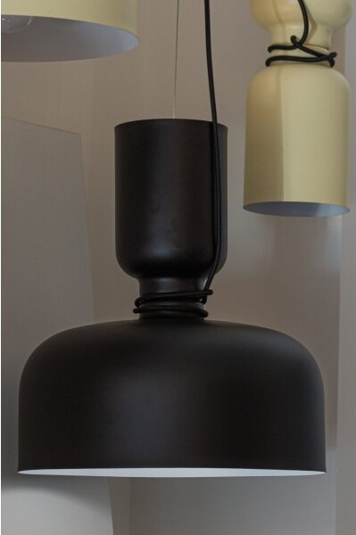 Klausen 111102 - Висящ полилей ABEL 2xE27/11W/230V Ø 28 см черен