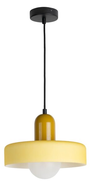 Жълто висящо осветително тяло ø 25 cm Opaco Grato – Leitmotiv