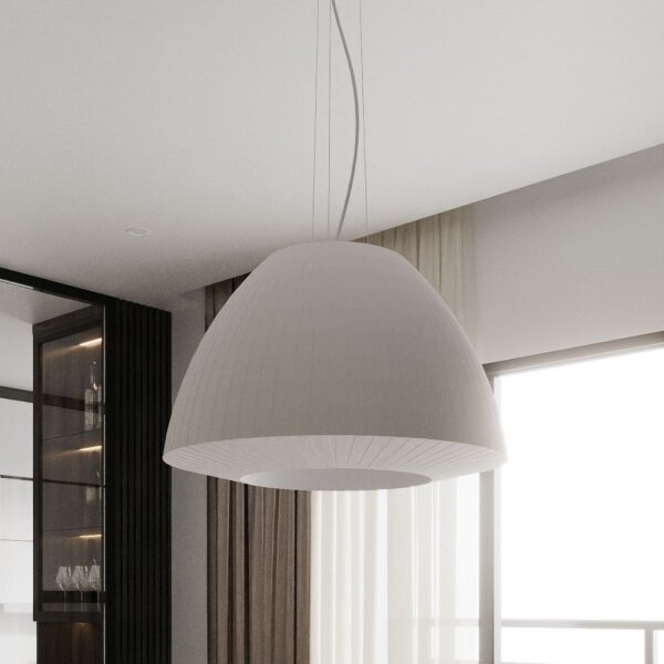 Sollux SL.0733 - Висящ полилей BELLA 3xE27/60W/230V ⌀ 60см бял
