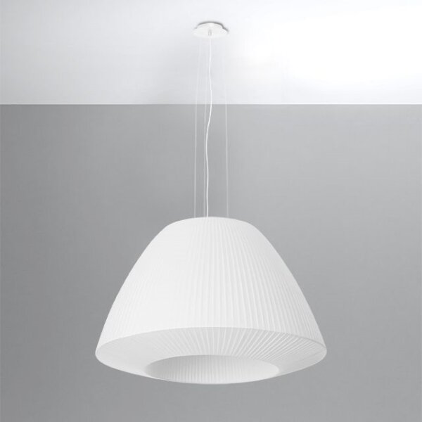 Sollux SL.0733 - Висящ полилей BELLA 3xE27/60W/230V ⌀ 60см бял