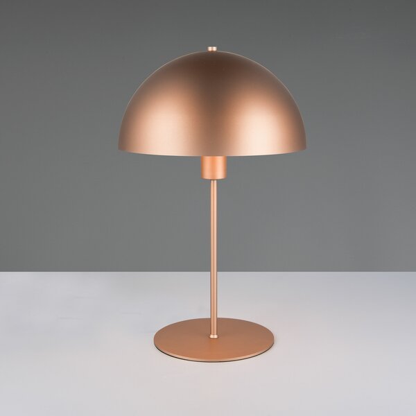 Trio Lighting Настолна лампа Nola, кафе, височина 45 см, метал, Кафяв / ръждив, Дневна/трапезария, Метал, Скандинавски