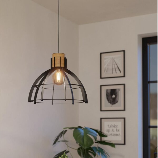 Eglo 43769 - Пендел STILLINGTON 1xE27/40W/230V черен