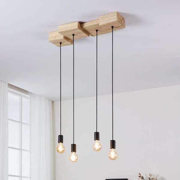 Eglo 43799 - Пендел HALKIN 4xE27/40W/230V