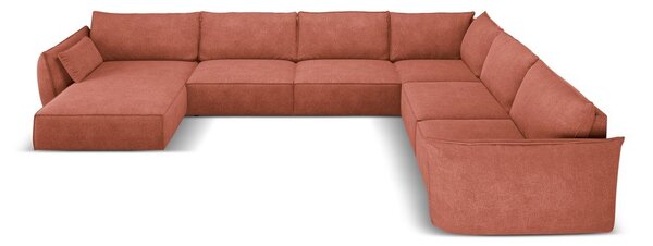 Червен ъглов диван (десен ъгъл) Vanda - Mazzini Sofas