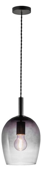 Nordlux - Полилей на кабел UMA 1xE27/40W/230V Ø 18 см черен/опушен