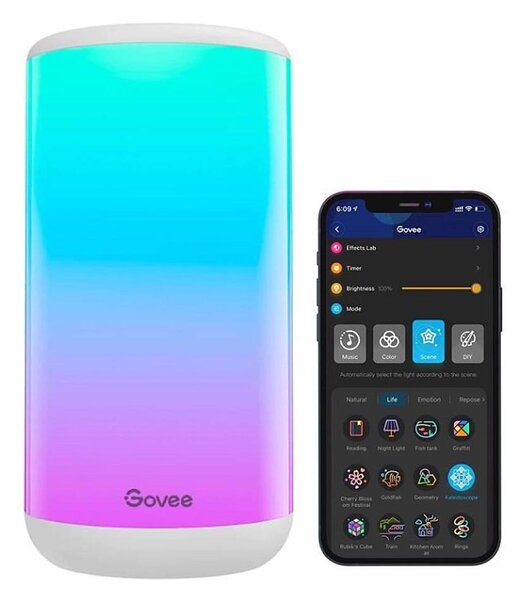 Govee - LED RGBIC Димируема настолна лампа AURA 2 2200-6500K Wi-Fi Matter