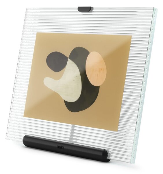 Черна стъклена стояща рамка 16x20 cm Flute – Umbra