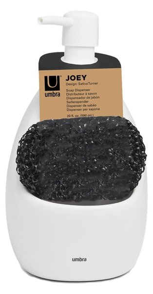 Бял керамичен диспенсер за сапун 590 ml Joey – Umbra