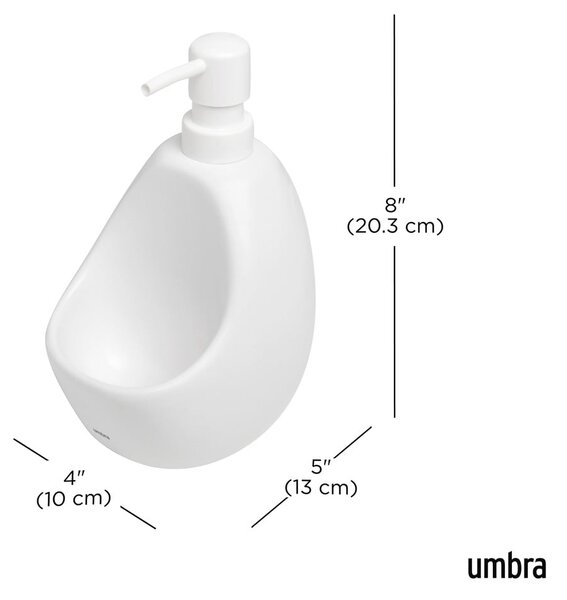 Бял керамичен диспенсер за сапун 590 ml Joey – Umbra
