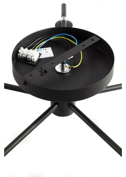 Jupiter 2047 - Полилей за повърхностен монтаж PRATO 5xG9/10W/230V черен/бежов