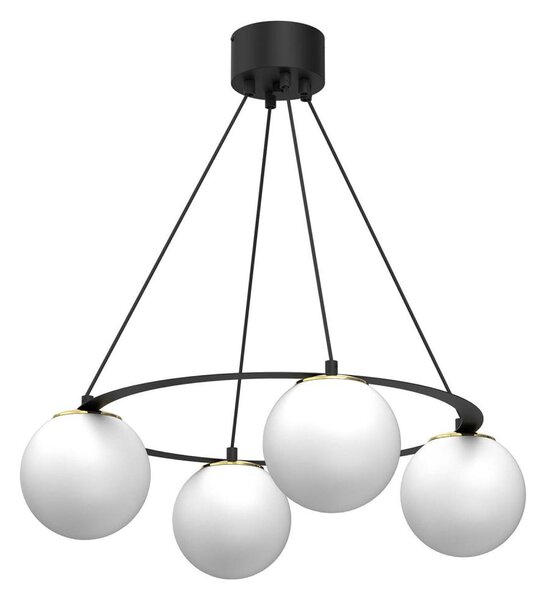 Пендел BALLO 4xE27/15W/230V черен/бял