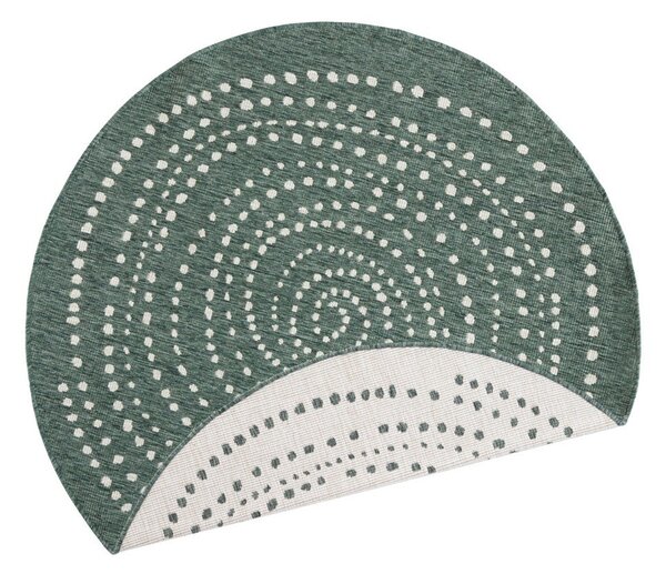 Зелен двустранен килим за открито , Ø 200 cm Bali - NORTHRUGS
