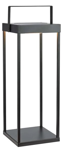 Черен екстериорен LED фенер със соларен панел с USB (височина 53 cm) Pure – Markslöjd