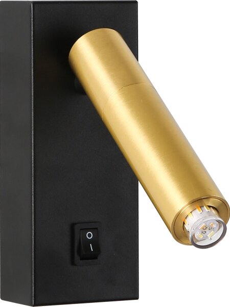 Brilagi - LED Димируем стенен спот MAYA 1xG9/4W/230V черен/златист