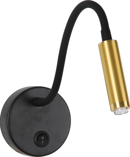 Brilagi -LED Димируем гъвкав стена лампа MAYA 1xG9/4W/230V черен/златист