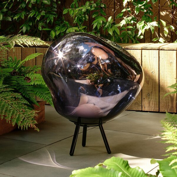 Tom Dixon LED акумулаторна лампа за тераса Melt large, димно сива, Затъмняване, Сив, Пластмаса, Дизайн, Стояща сянка