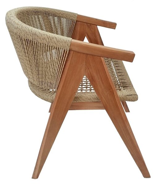 Градински фотьойл Wolly Boho Pako World Natural 60x60x76 cm