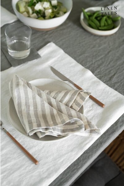 Ленена кърпа за съдове 45x65 cm Natural White Stripes – Linen Tales