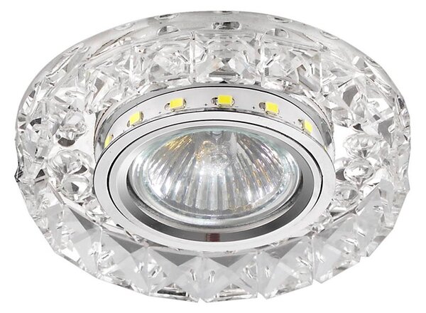 LUXERA 71074 - Вградено осветително тяло CRYSTALS 1xGU10/50W/230V + LED лента
