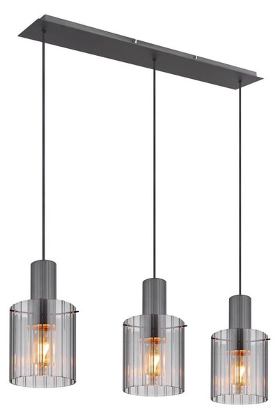 Globo 15904-3H - Пендел TULIVAR 3xE27/40W/230V сив