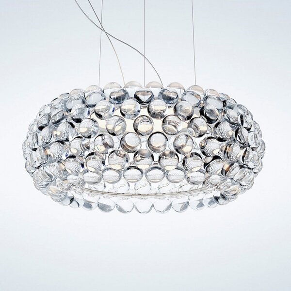 Foscarini Caboche Plus media MyLight CCT прозрачен, Затъмняване, Прозрачен, Дневна/трапезария, Пластмаса, Дизайн