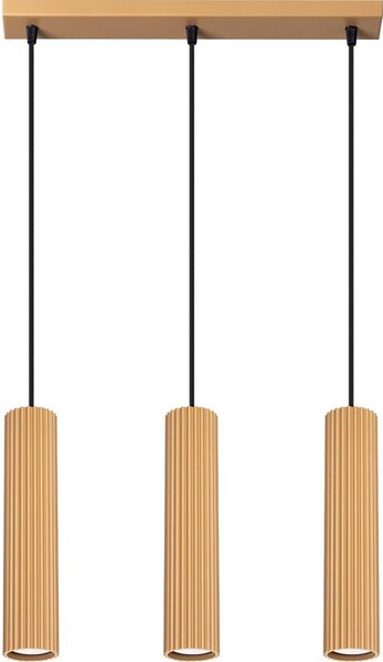 Sollux SL.1556 - Пендел KARBON 3xGU10/10W/230V златист