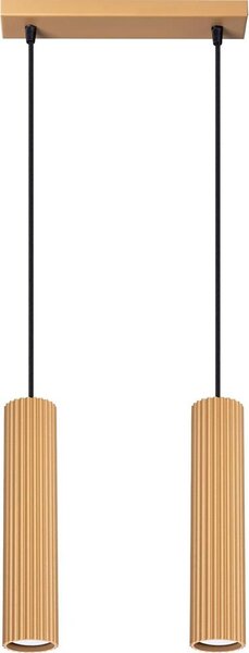 Sollux SL.1555 - Пендел KARBON 2xGU10/10W/230V златист