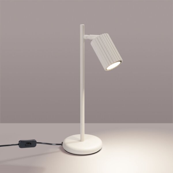 Sollux SL.1605 - Настолна лампа KARBON 1xGU10/10W/230V кремав