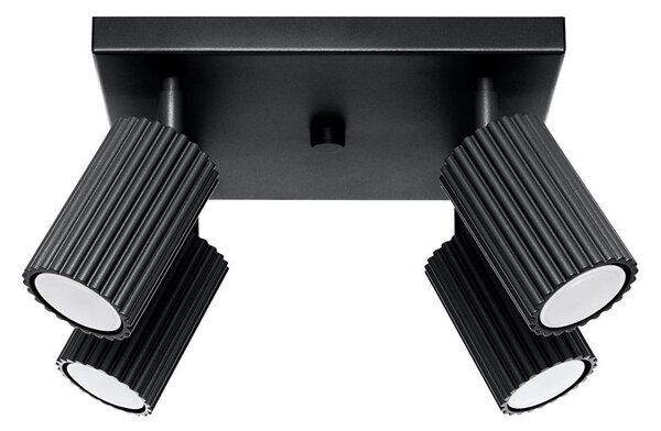 Sollux SL.1583 - Спот KARBON 4xGU10/10W/230V черен