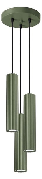 Sollux SL.1614 - Пендел KARBON 3xGU10/10W/230V зелен
