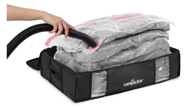 Черна кутия за съхранение под леглото XXL Black Edition 3D, 145 л - Compactor