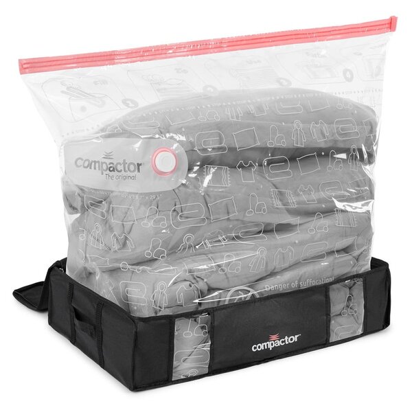 Черна кутия за съхранение под леглото XXL Black Edition 3D, 145 л - Compactor