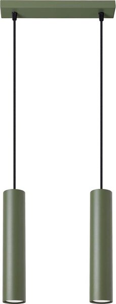 Sollux SL.1485 - Пендел LAGOS 2xGU10/10W/230V зелен