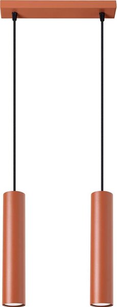Sollux SL.1490 - Пендел LAGOS 2xGU10/10W/230V червен