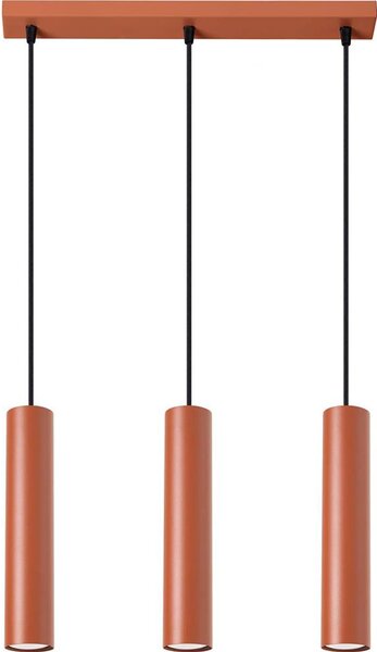 Sollux SL.1491 - Пендел LAGOS 3xGU10/10W/230V червен